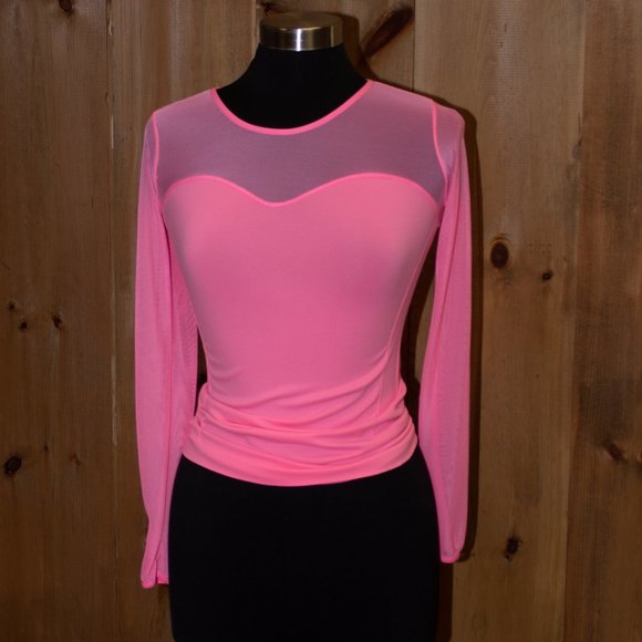 Tops Sheer Bodice Top Poshmark
